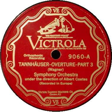 ALBERT COATES 12" 78 RPM - Tannhauser / Die Meisersinger